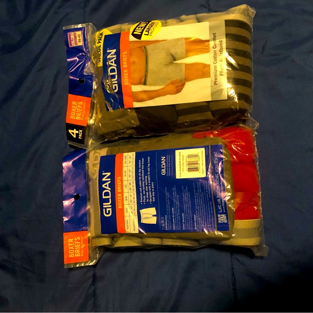 Gildan boxer briefs 4pck